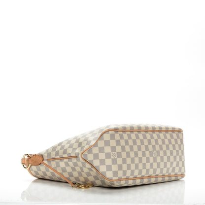 Louis Vuitton Damier Azur Delightful MM Rose Ballerine 4 of 7