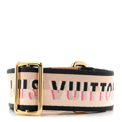 Louis Vuitton Jacquard Speedy Bandouliere 20 Shoulder Strap Black 2 of 3