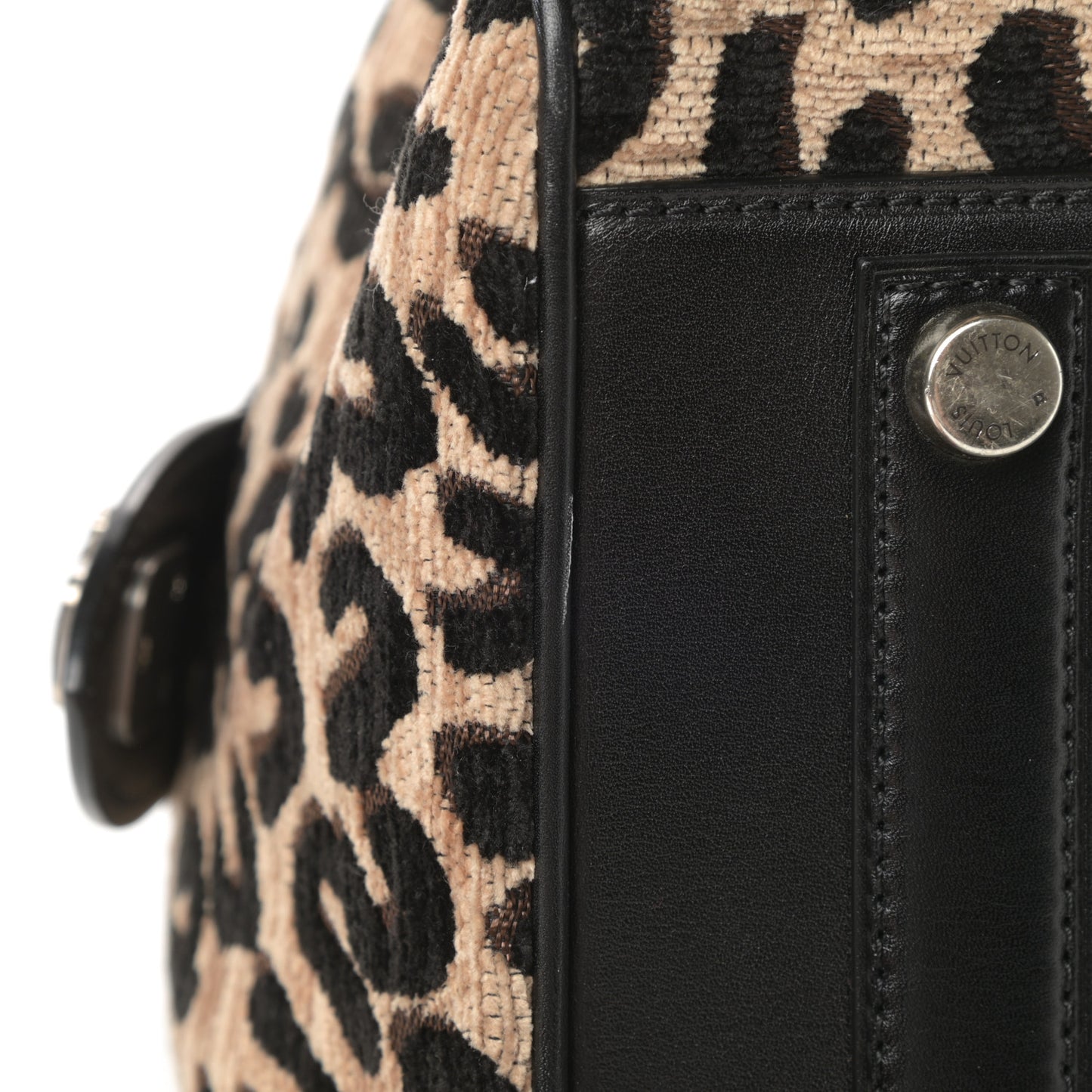 Jacquard Velvet Leopard Print Stephen Sprouse Speedy