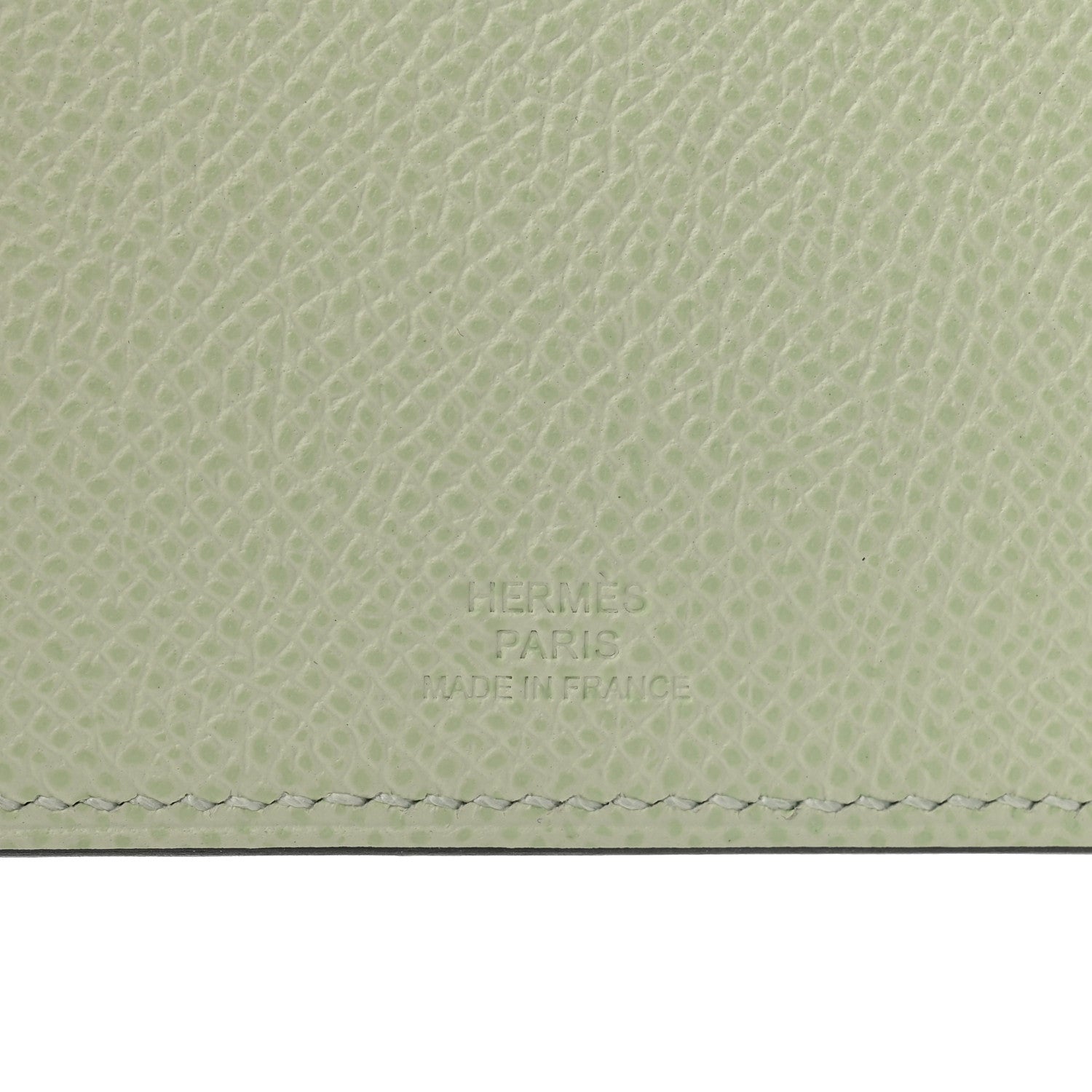 Hermes Epsom Tarmac PM Passport Holder Vert Fizz 6 of 7