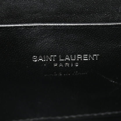 Saint Laurent Grain De Poudre Matelasse Monogram Mini Lou Camera Bag Black 6 of 11