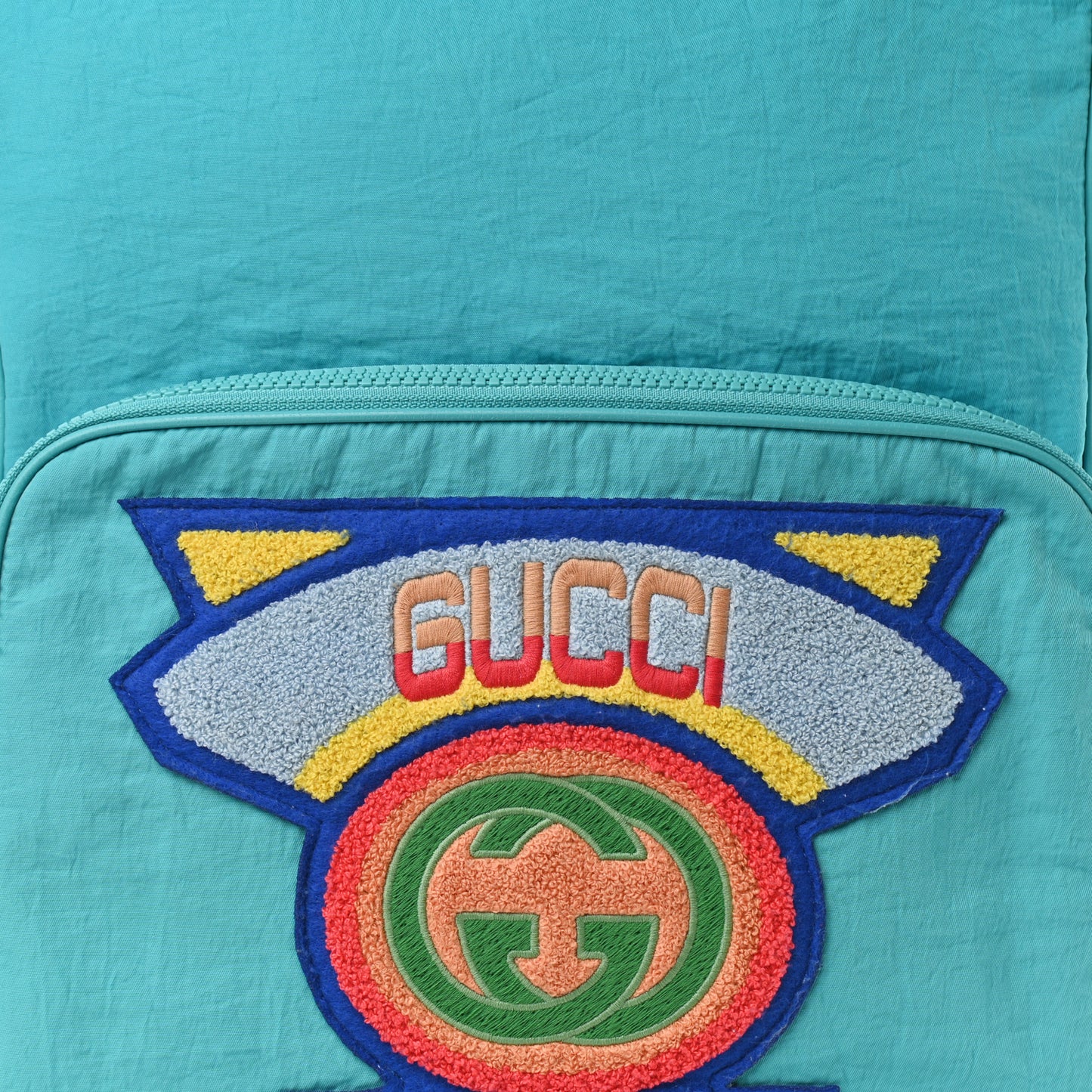 Nylon Twill 80s Logo Patch Backpack Lago