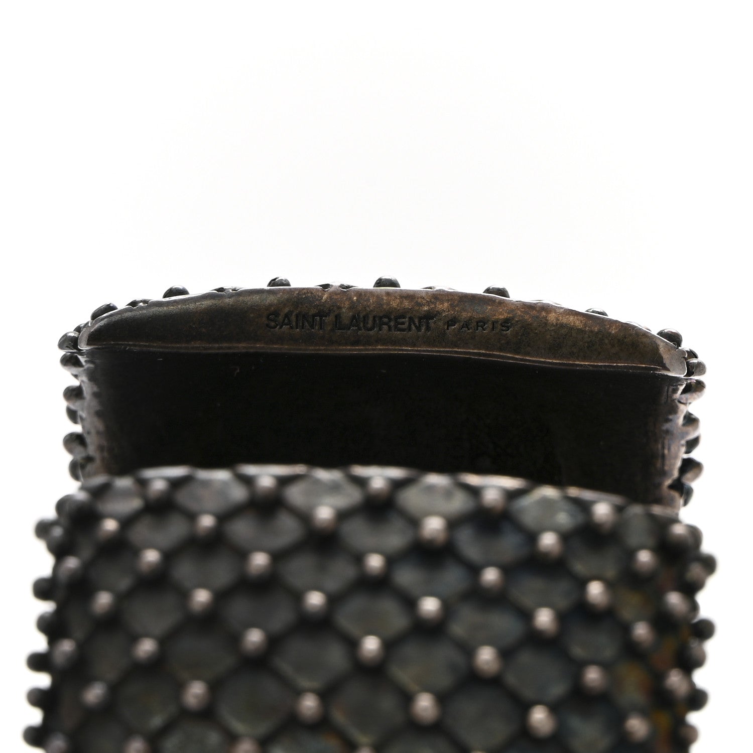 Saint Laurent Brass Studded Cuff Bracelet 4 of 4