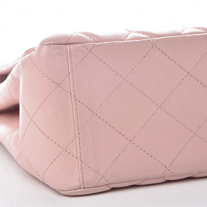 Chanel Lambskin Quilted Maxi Single Flap Pink 10 of 19