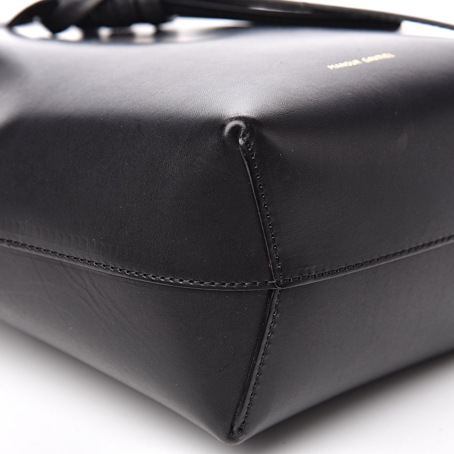 Mansur Gavriel Vegetable Tanned Mini Mini Bucket Bag Black Flamma 8 of 10