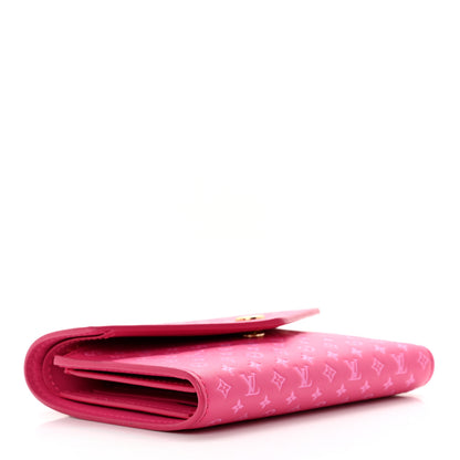 Louis Vuitton Calfskin Nanogram Embossed Victorine Wallet Rose 4 of 6