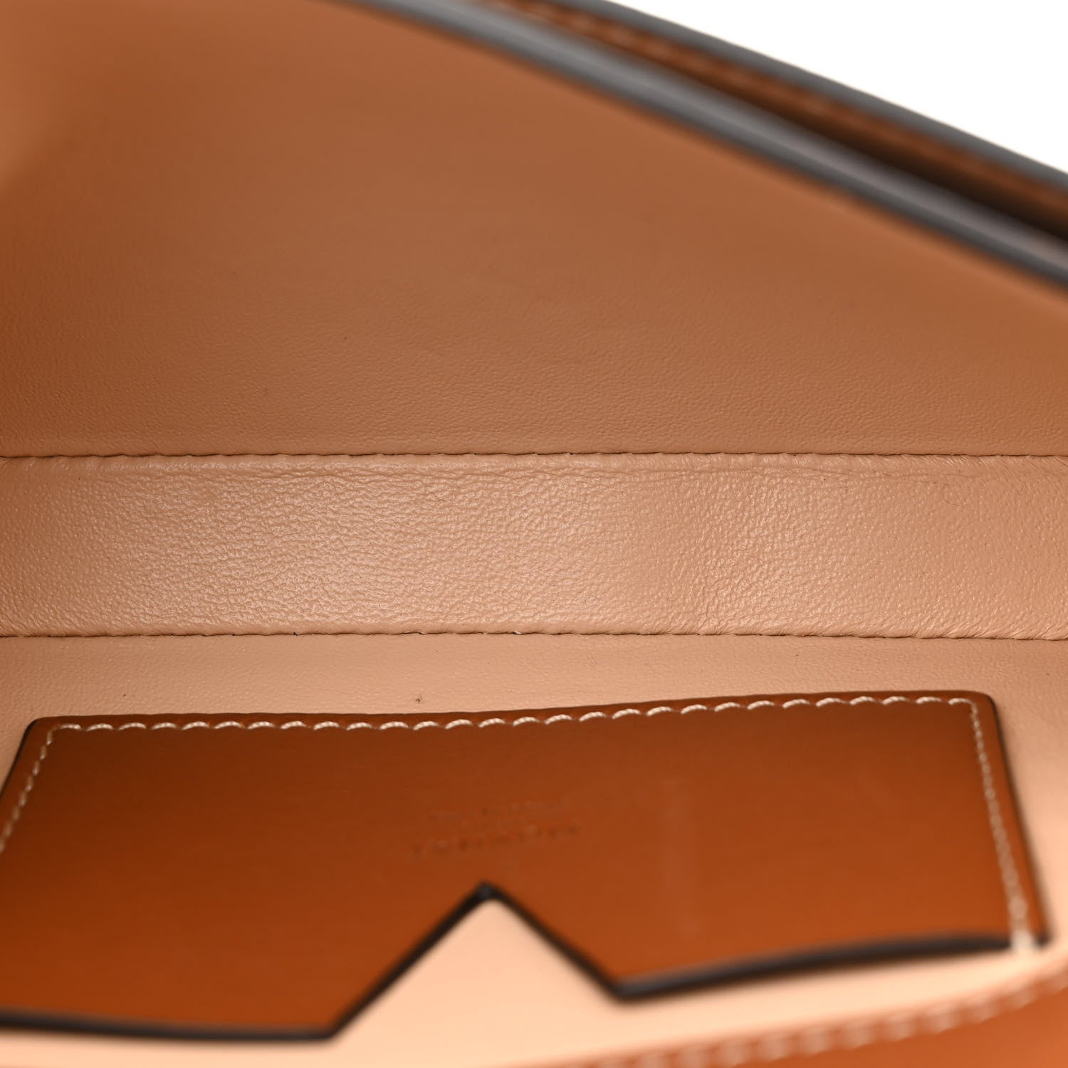Moynat Calfskin Enveloppe Crossbody Bag Cognac 5 of 11