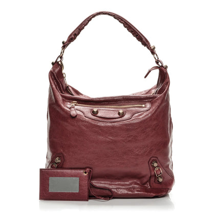 Balenciaga Agneau Giant 21 Rose Gold Hardware Day Hobo Cassis 1 of 8