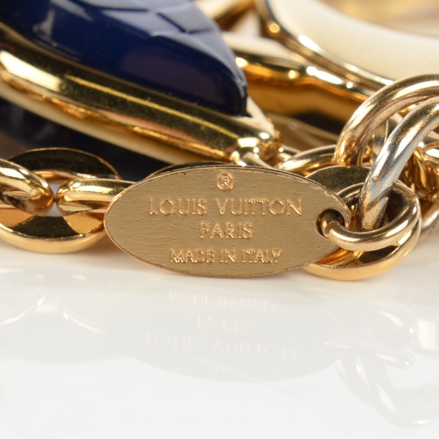 Louis Vuitton Mosaique Bag Charm Blue 4 of 5