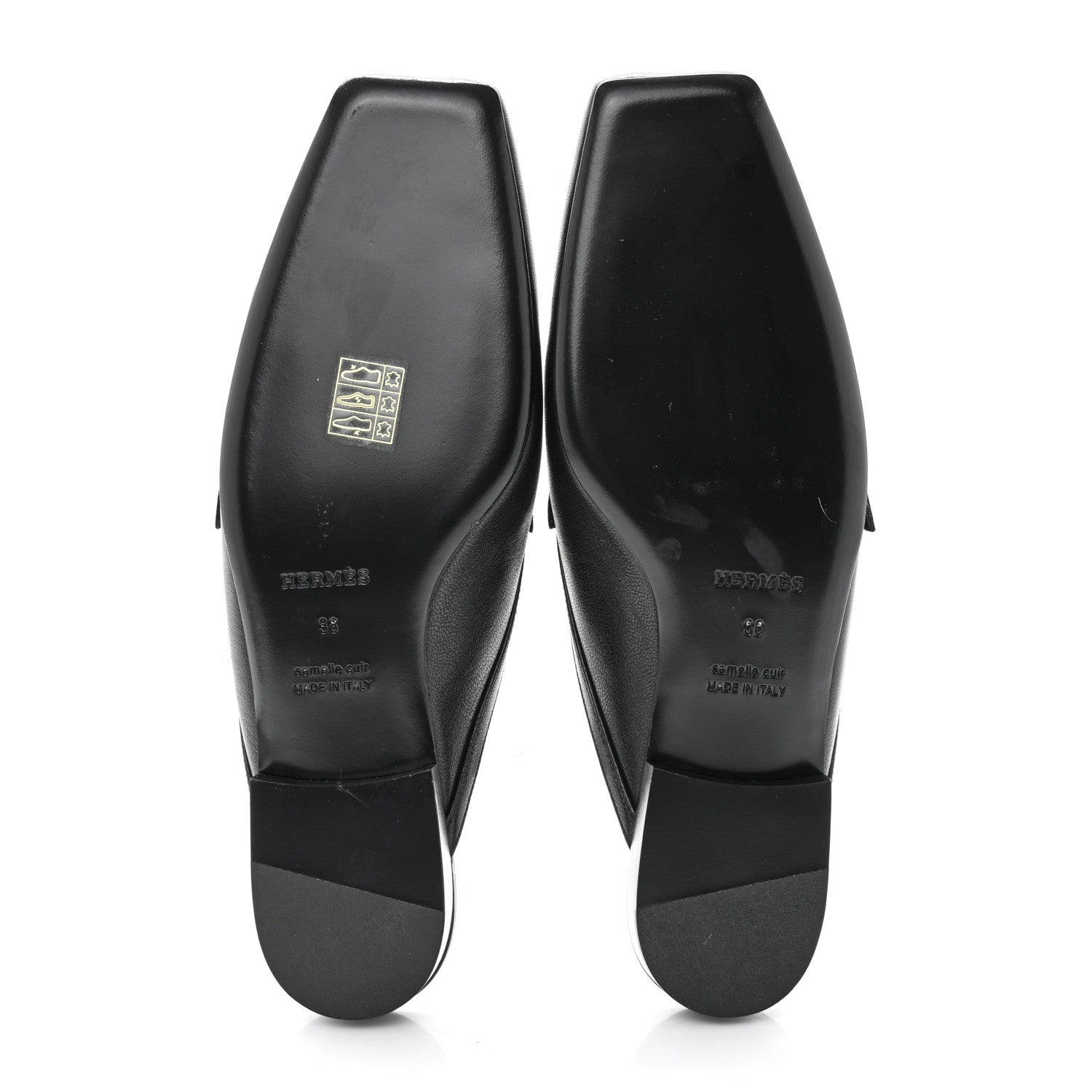 Hermes Goatskin Groupie Mule 38 Black 5 of 9