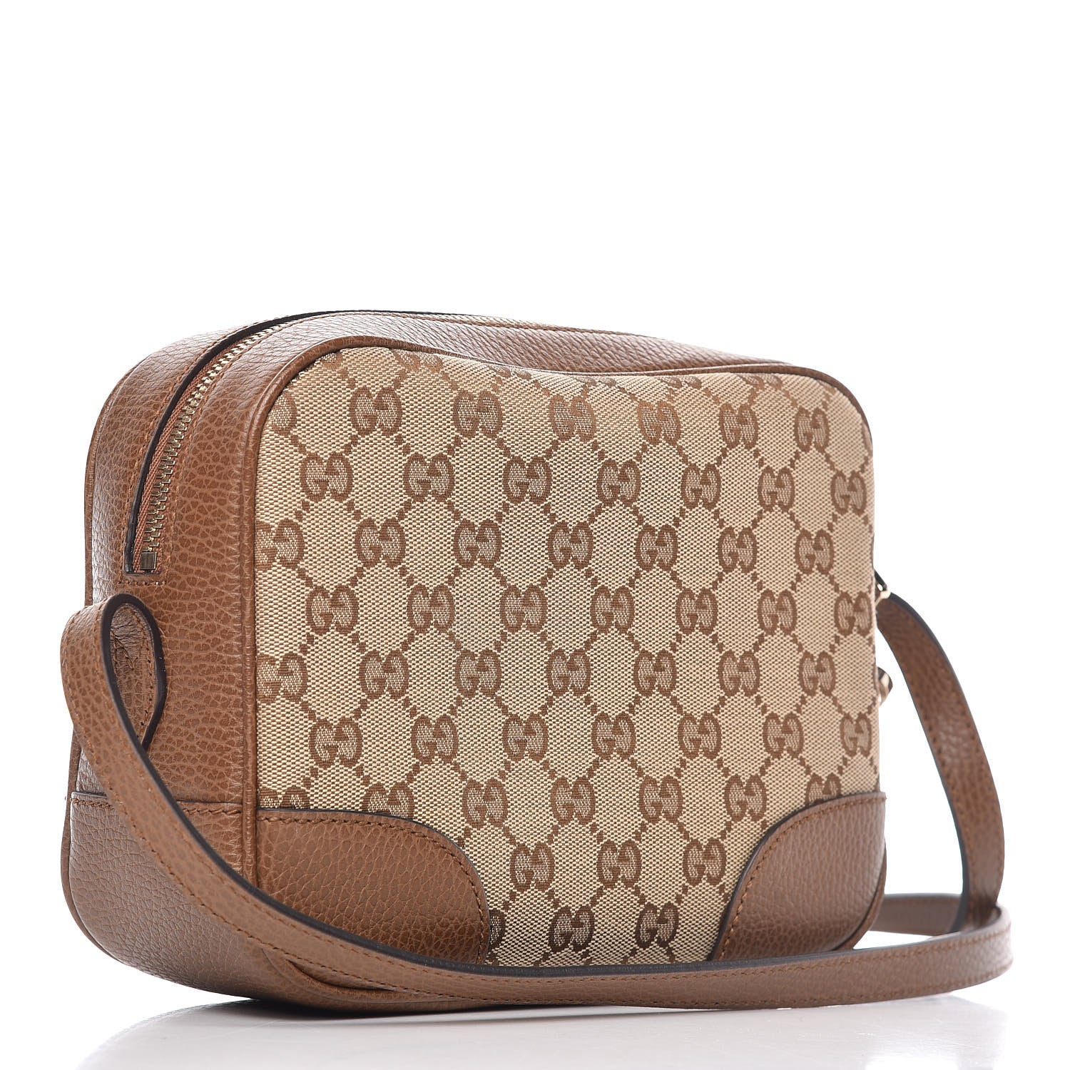Gucci Monogram Mini Bree Messenger Bag Beige Tabacco 3 of 9