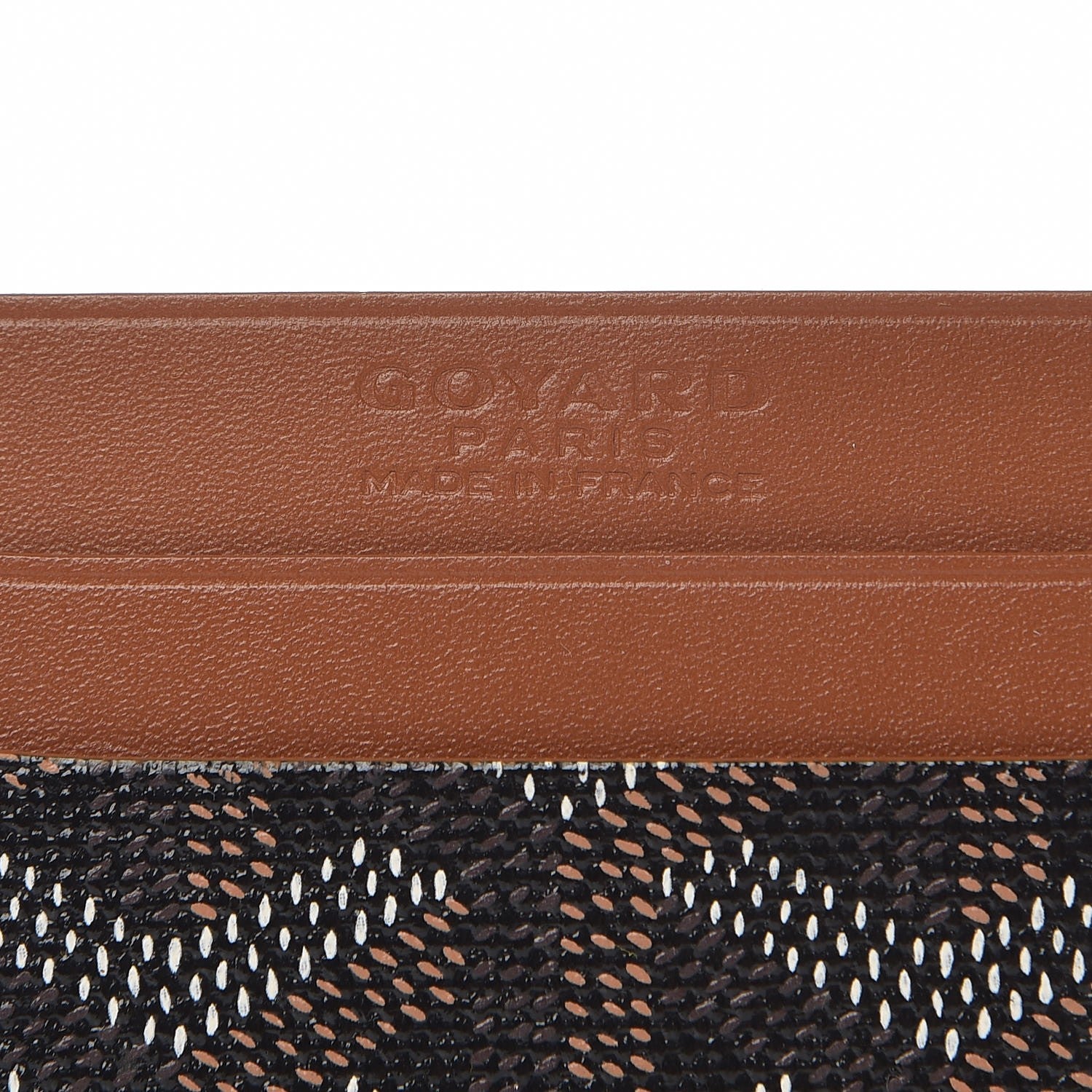 Goyard Goyardine Saint Sulpice Card Holder Black Gold 6 of 7