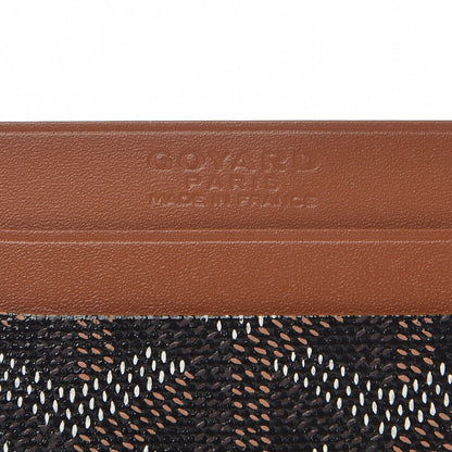 Goyard Goyardine Saint Sulpice Card Holder Black Gold 6 of 7