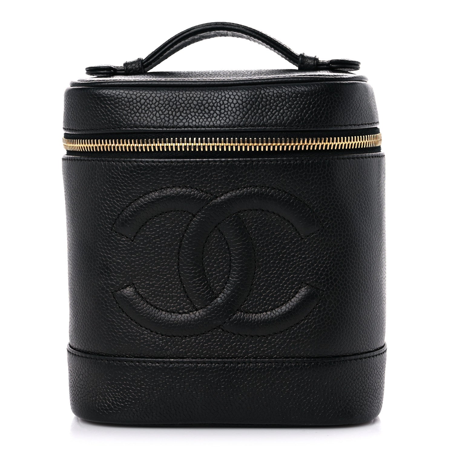 Chanel Caviar Vanity Cosmetic Case Black 1 of 16