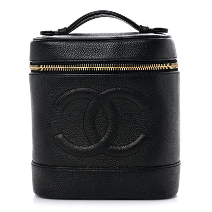Chanel Caviar Vanity Cosmetic Case Black 1 of 16