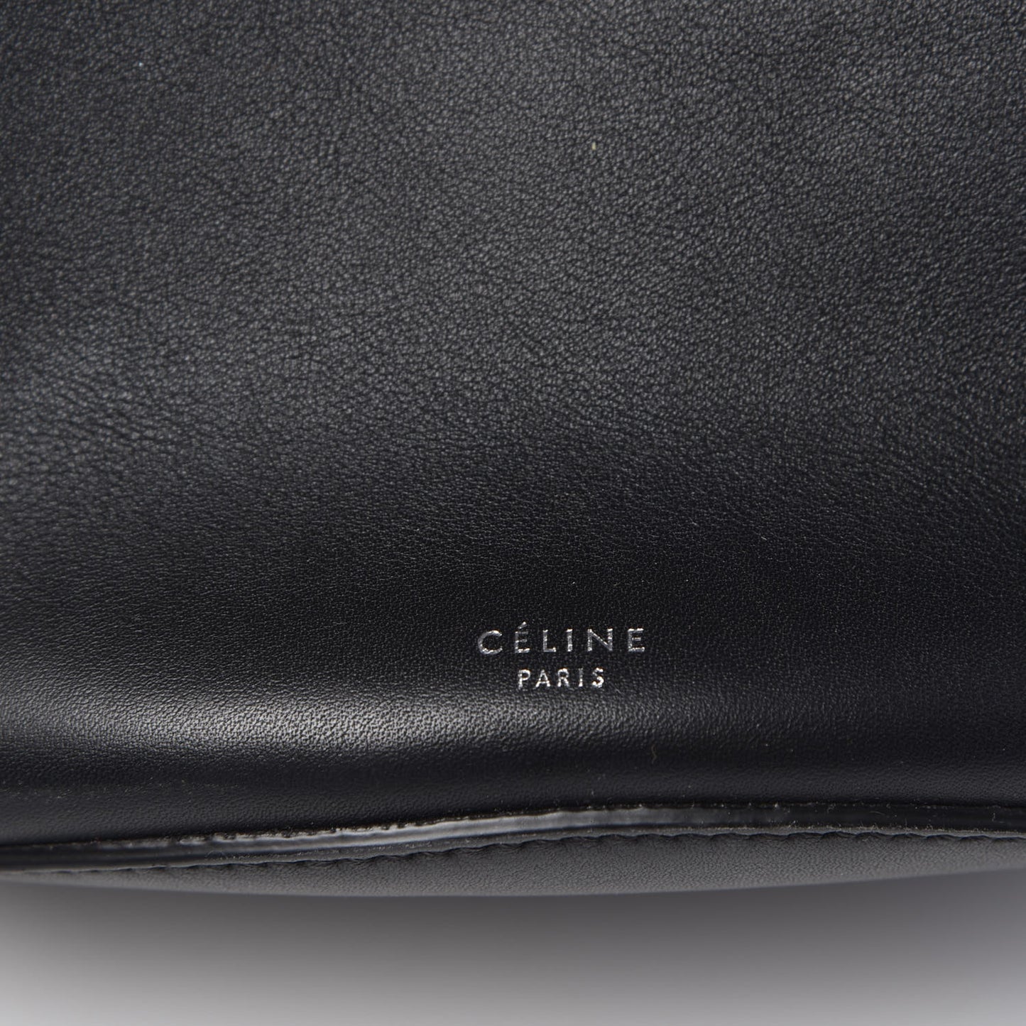 Smooth Calfskin Long Strap Big Bucket Bag Black