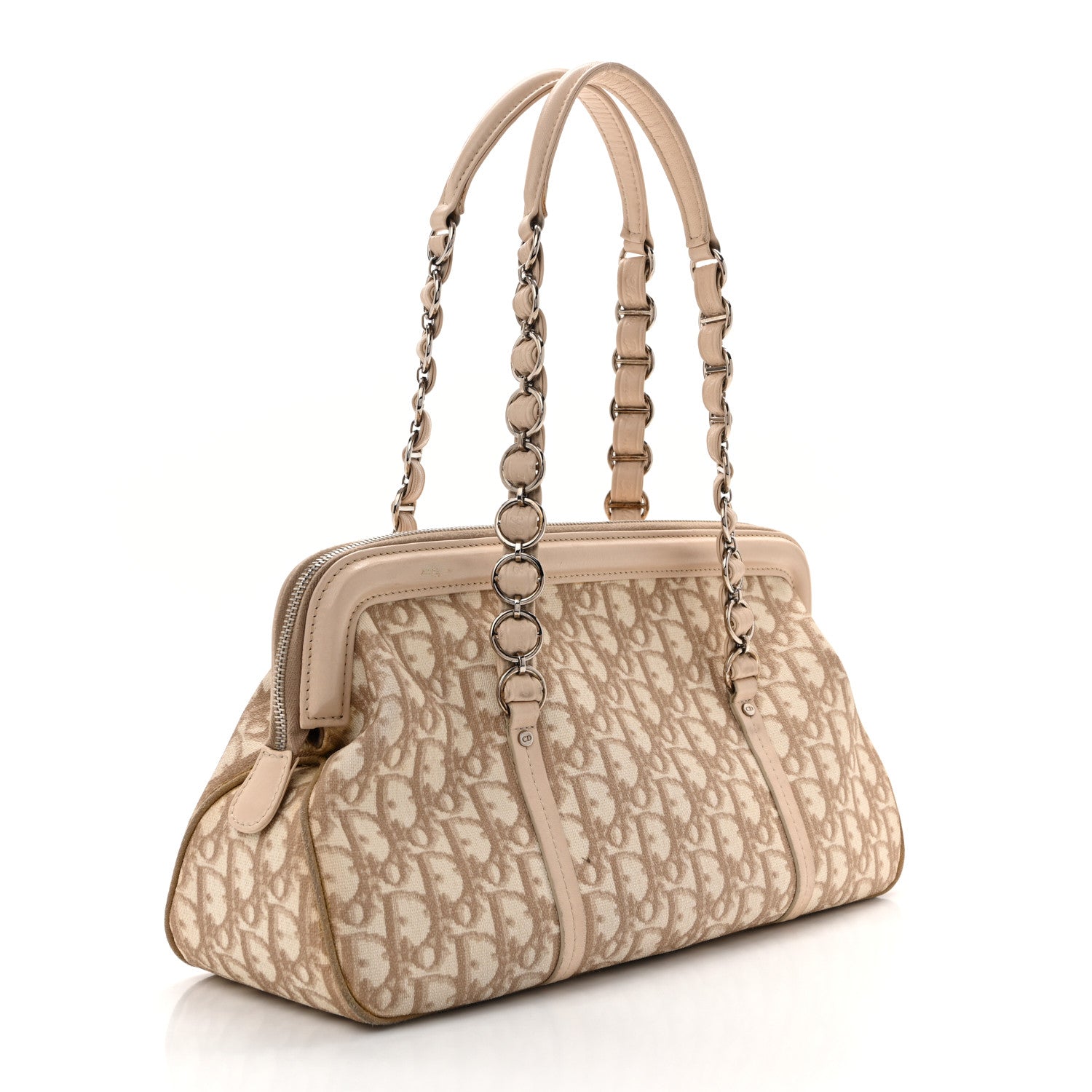 Christian Dior Monogram Trotter Romantique Zipped Tote Beige 3 of 16