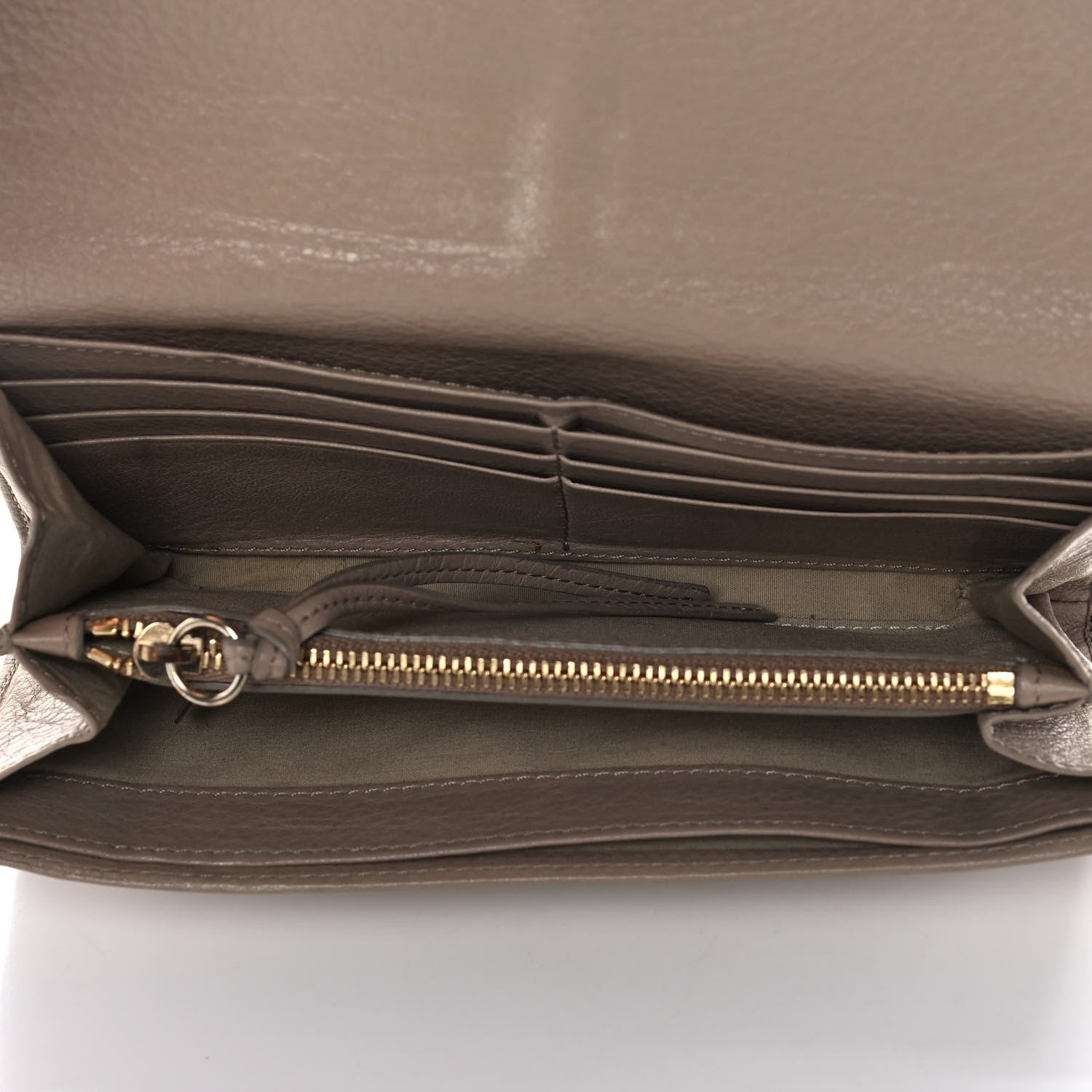 Chloe Calfskin Lily Continental Wallet Grey 5 of 14