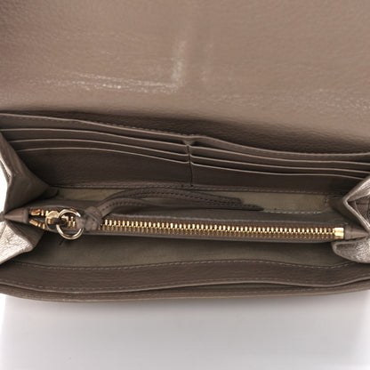 Chloe Calfskin Lily Continental Wallet Grey 5 of 14