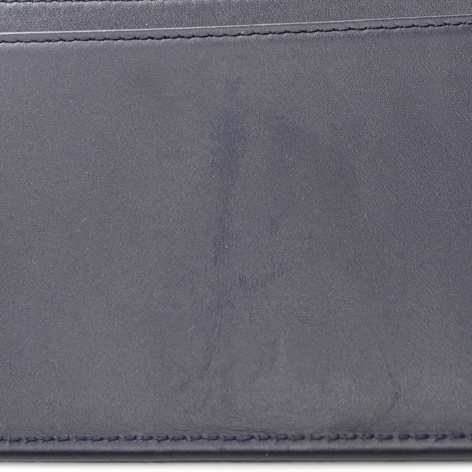 Chanel Caviar Timeless CC Yen Wallet Dark Blue 9 of 12