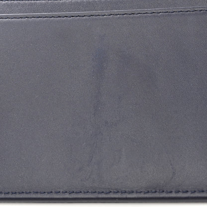Chanel Caviar Timeless CC Yen Wallet Dark Blue 9 of 12