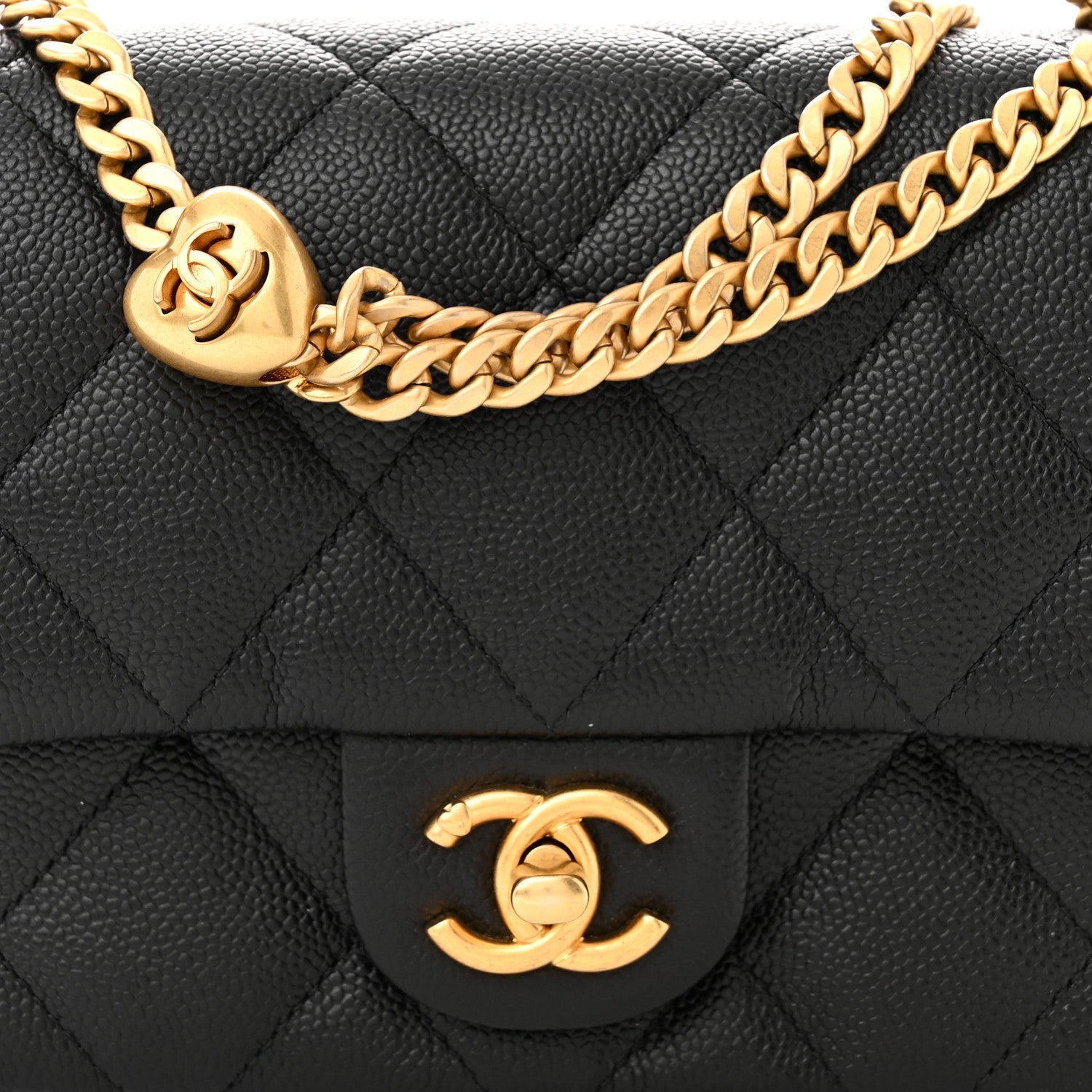 Chanel Caviar Quilted Mini Sweetheart Flap Black 8 of 11