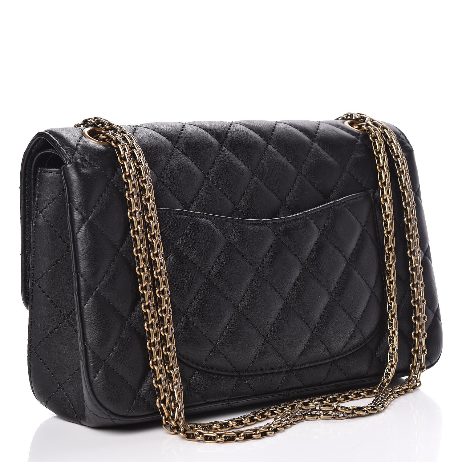 Chanel Crumpled Calfskin Quilted 2.55 Reissue 226 Flap Black 3 of 9