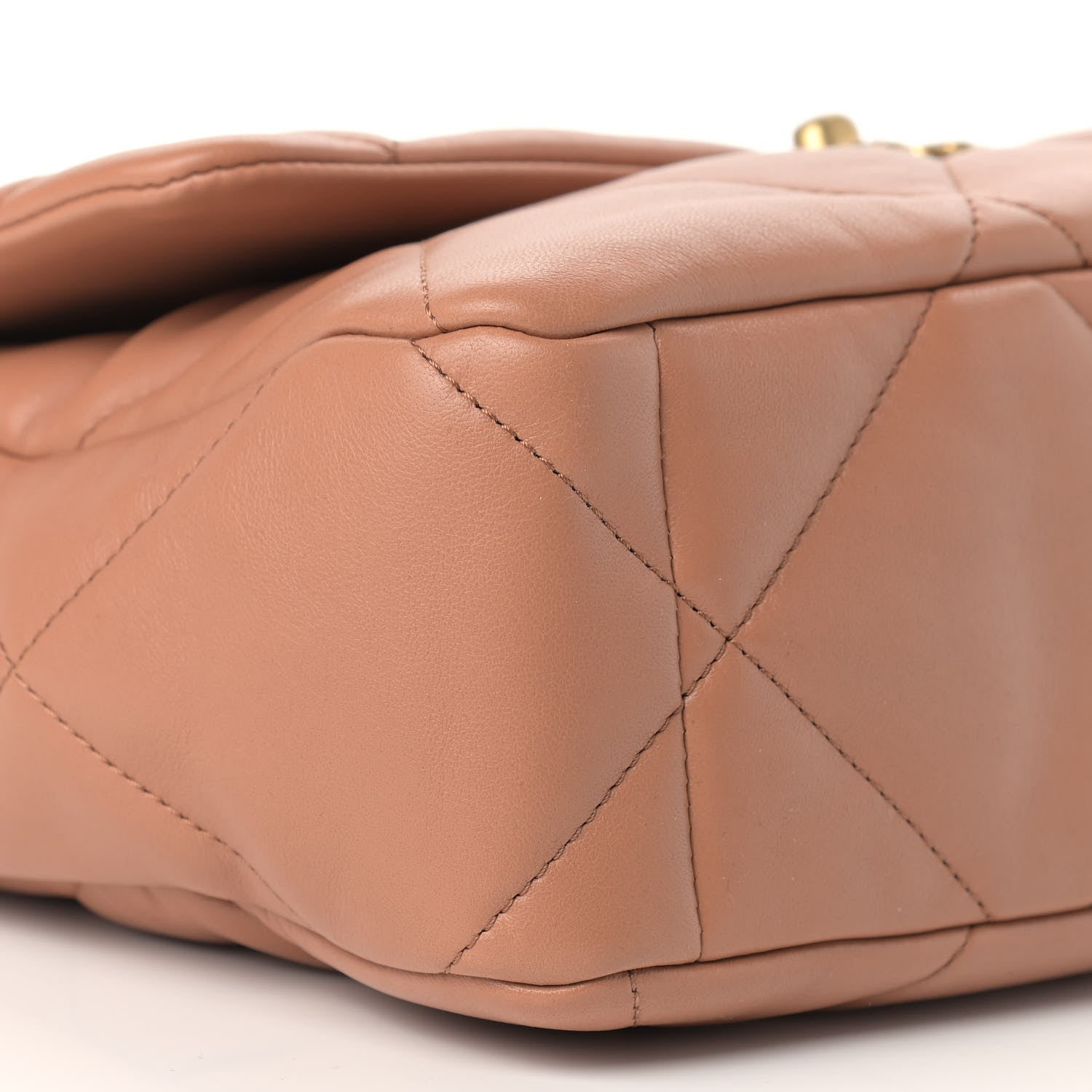 Chanel Lambskin Quilted Large Chanel 19 Flap Brown 8 of 9