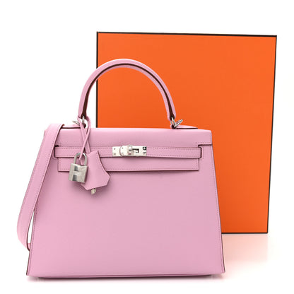 Hermes Epsom Kelly Sellier 25 Mauve Sylvestre 10 of 10