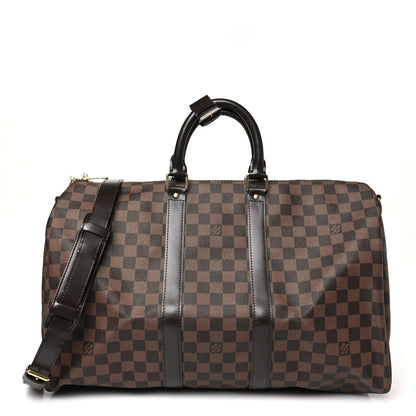 Louis Vuitton Damier Ebene Keepall Bandouliere 45 1 of 8