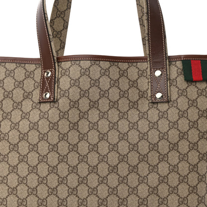 Gucci GG Plus Monogram Medium Signature Web Loop Tote Brown 8 of 14
