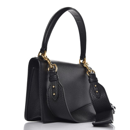 Christian Dior Grained Calfskin Dio(r)evolution Top Handle Flap Bag Black 4 of 8