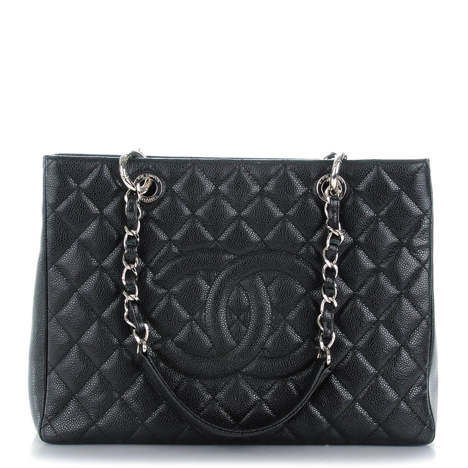 Chanel Caviar Quilted Grand Shopping Tote GST Black 1 of 7