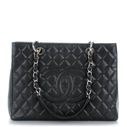 Chanel Caviar Quilted Grand Shopping Tote GST Black 1 of 7