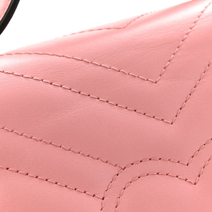 Gucci Calfskin Matelasse Mini GG Marmont Top Handle Shoulder Bag Wild Rose 13 of 13