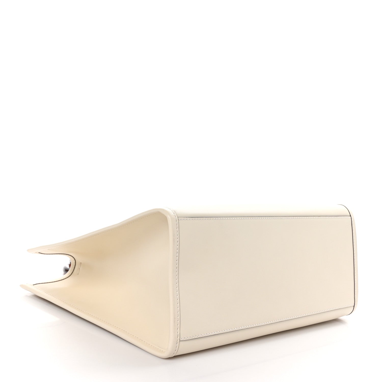 Fendi Vitello King Plexiglass Medium Fendi Sunshine Shopper Tote White Ice 4 of 9