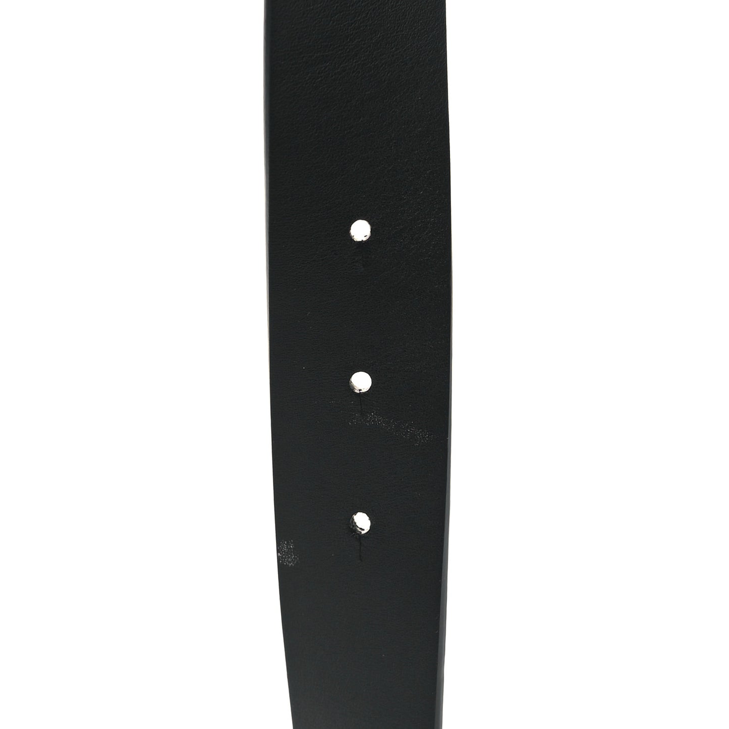 Glazed Calfskin CC Belt 80 32 Black