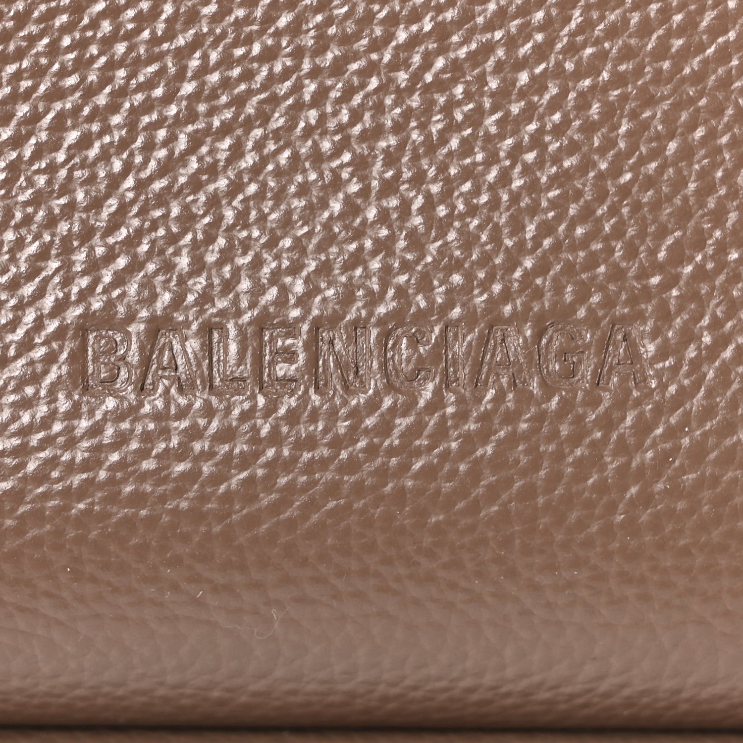 Balenciaga Calfskin Logo Embossed Small Tool 2.0 North-South Tote Mink Grey 6 of 11
