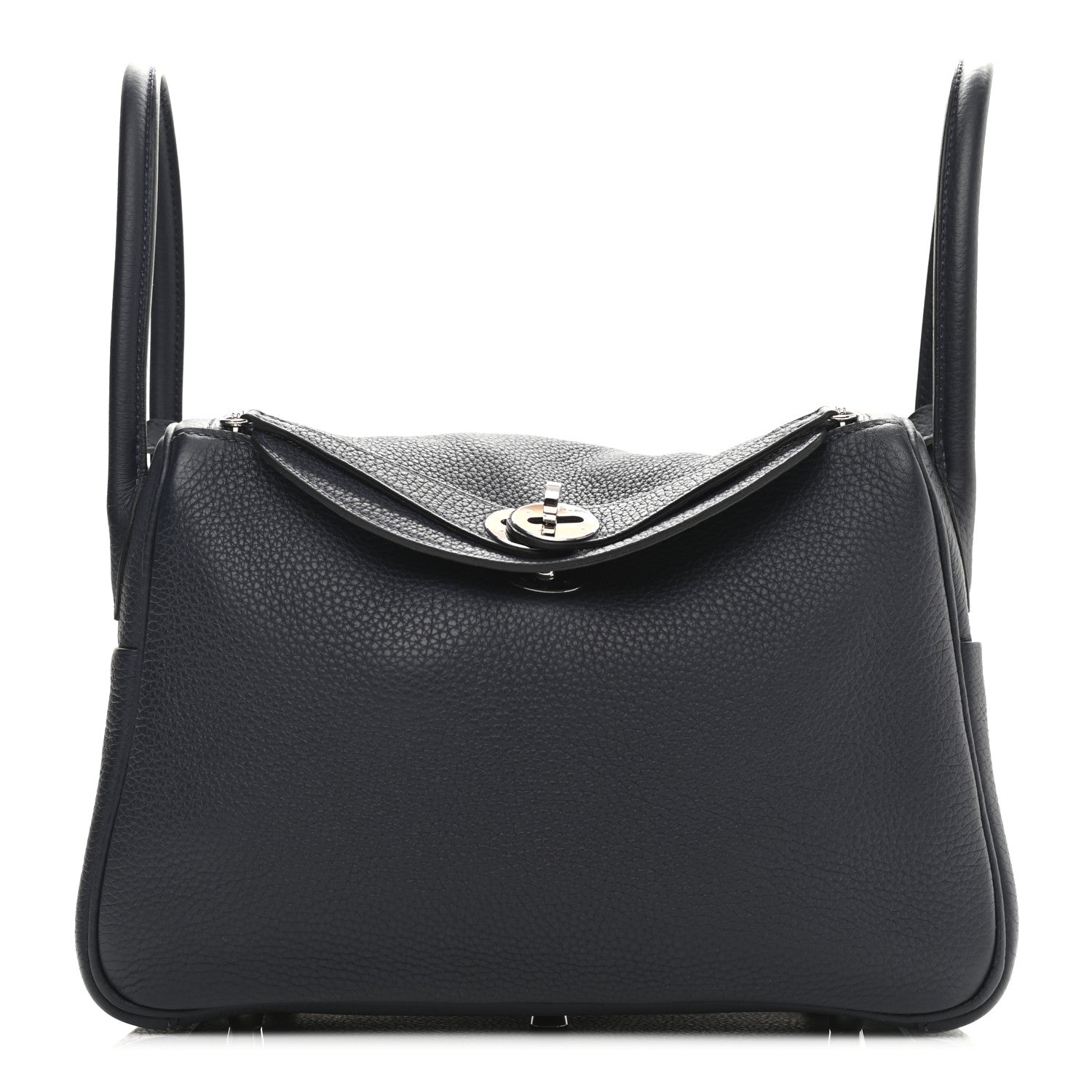 Hermes Taurillon Clemence Lindy 26 Bleu Nuit 1 of 13