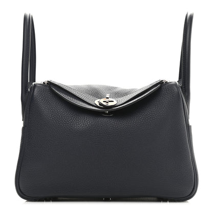 Hermes Taurillon Clemence Lindy 26 Bleu Nuit 1 of 13