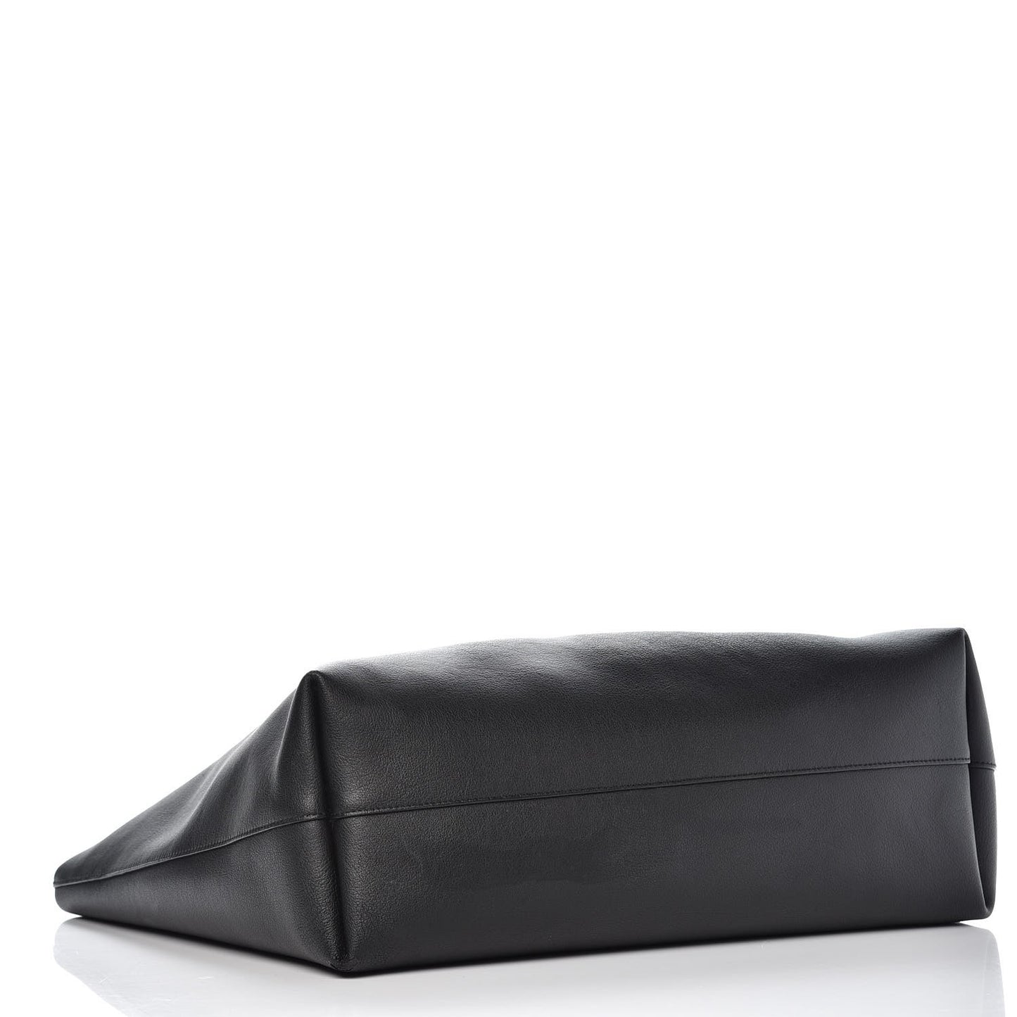 Calfskin Large Shopping Tote Black