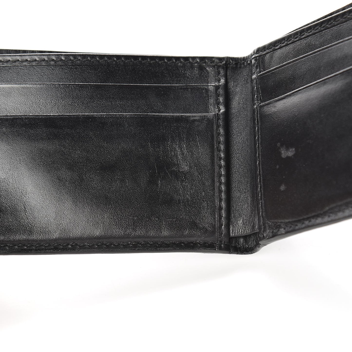 GG Supreme Monogram Fox Bi-Fold Wallet Black Grey