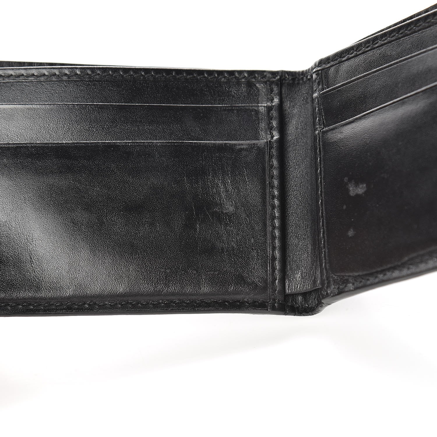 Gucci GG Supreme Monogram Fox Bi-Fold Wallet Black Grey 9 of 10