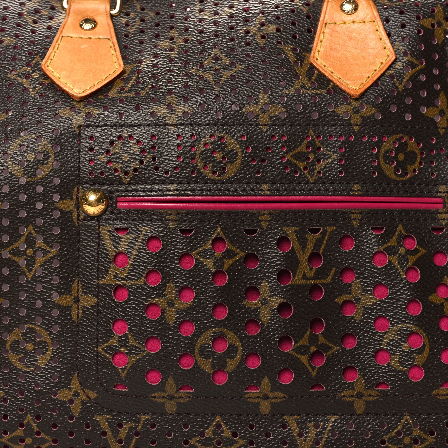 Louis Vuitton Monogram Perforated Speedy 30 Fuchsia 7 of 14