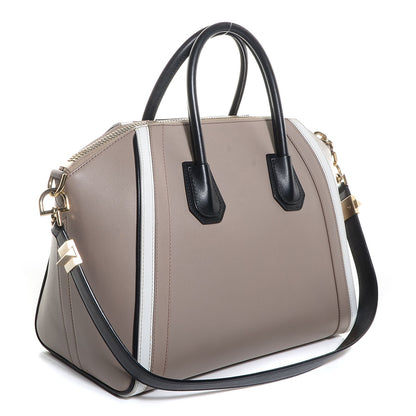 Givenchy Calfskin Medium Tri-Color Antigona Beige Black White 3 of 11