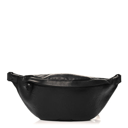 Louis Vuitton Calfskin Monogram Shadow Discovery Bumbag Black 1 of 9