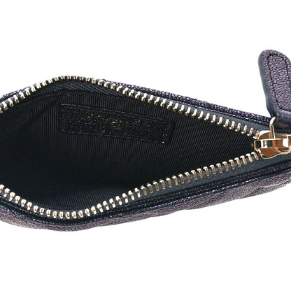 Chanel Iridescent Caviar Quilted Flap Zip Card Holder Black 5 of 13