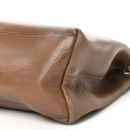 Gucci Pebbled Calfskin Medium Soho Chain Shoulder Bag Maple Brown 10 of 12