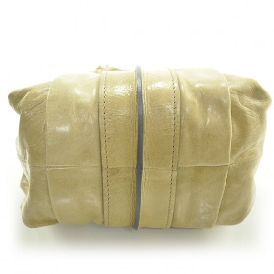 Leather Heloise Hobo Beige