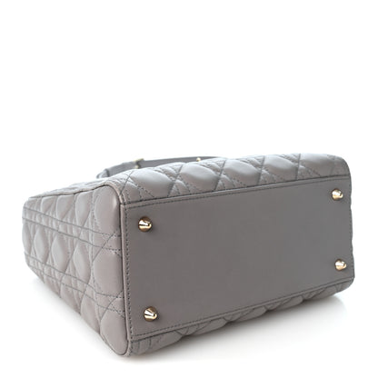 Christian Dior Lambskin Cannage Medium Lady Dior Grey 4 of 10